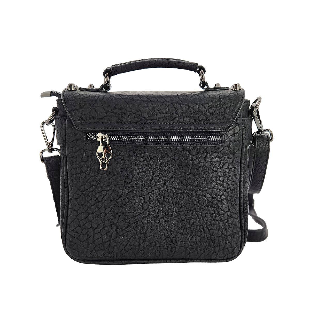 Small Metal Skull Satchel Bag - McCabe's Costumes