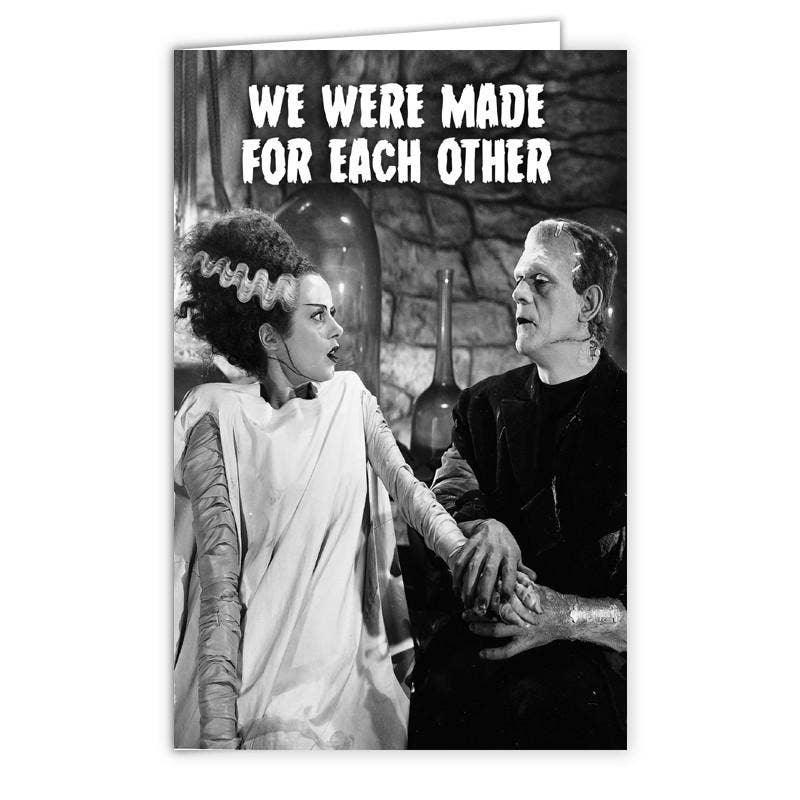 Frankenstein "Made for Each Other" Card: Card & Envelope Only - McCabe's Costumes