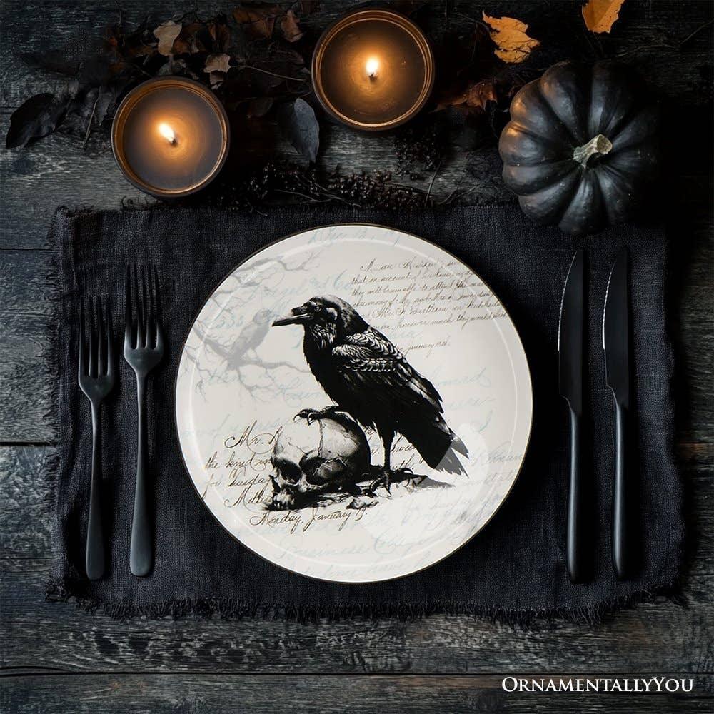 Gothic Elegance Set of 4 Plates with Real Gold Trim - McCabe's Costumes