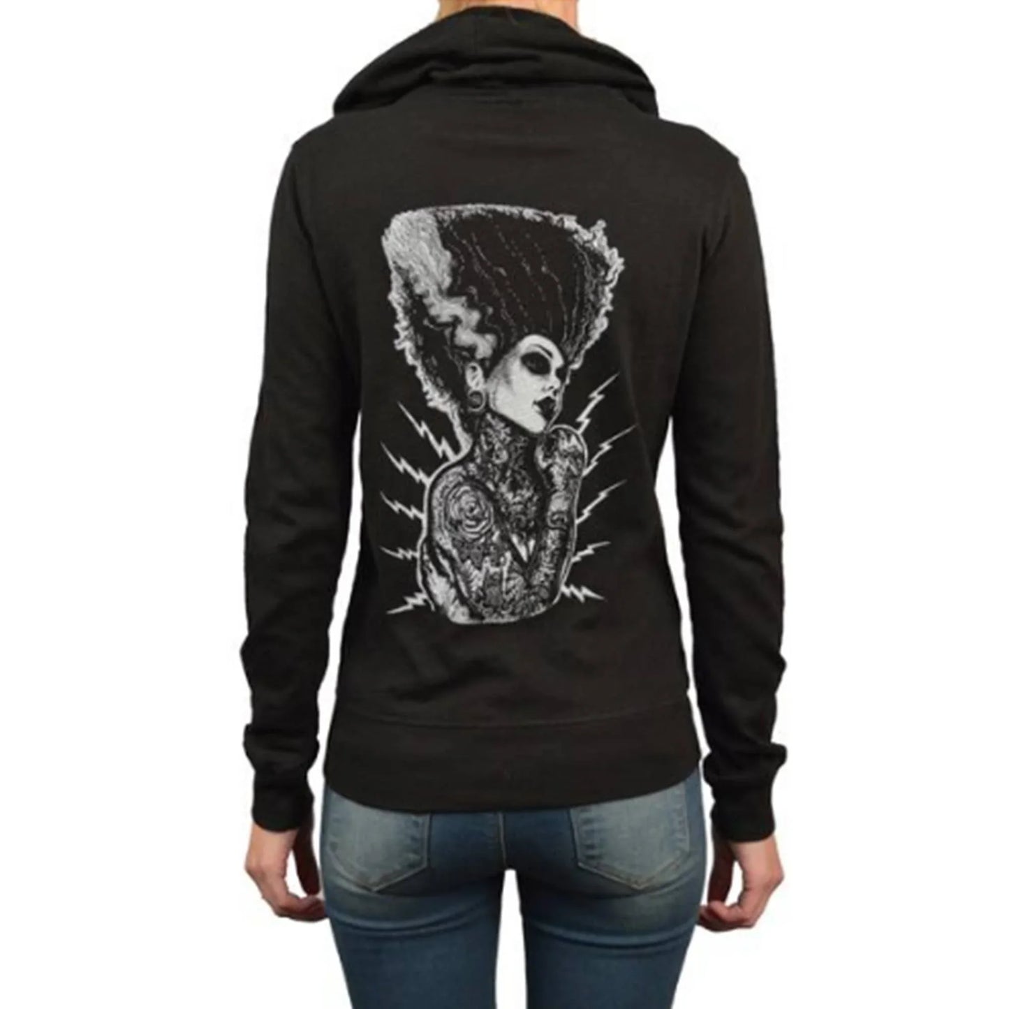 Demon Love - Women's Light Weight Zip Hoodie: Black - McCabe's Costumes