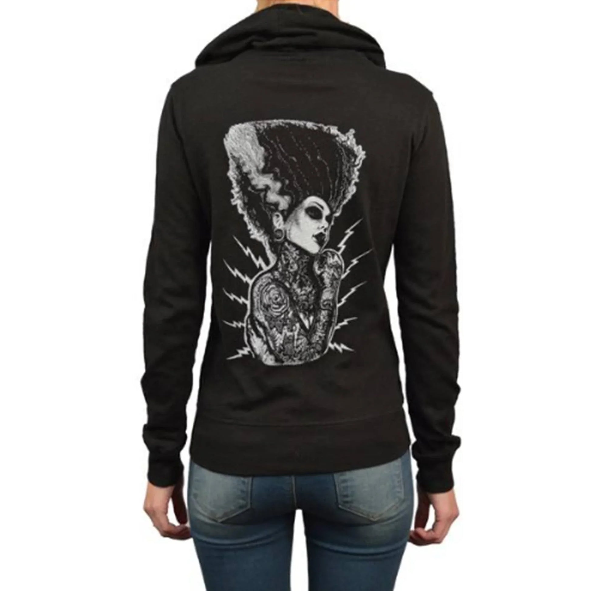 Demon Love - Women's Light Weight Zip Hoodie: Black - McCabe's Costumes