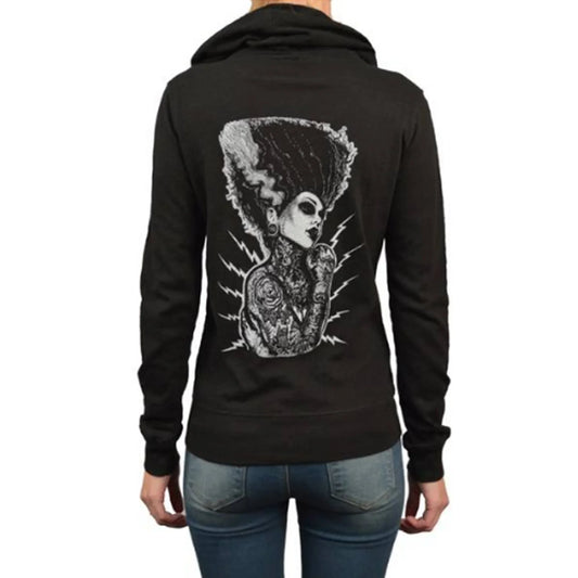 Demon Love - Women's Light Weight Zip Hoodie: Black - McCabe's Costumes