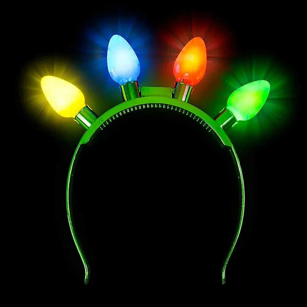 8"Light-up Christmas bulb headband - McCabe's Costumes