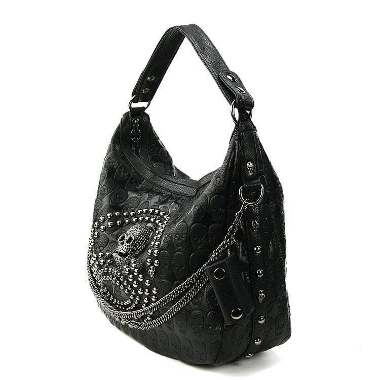 Studded Skull Hobo Bag - McCabe's Costumes