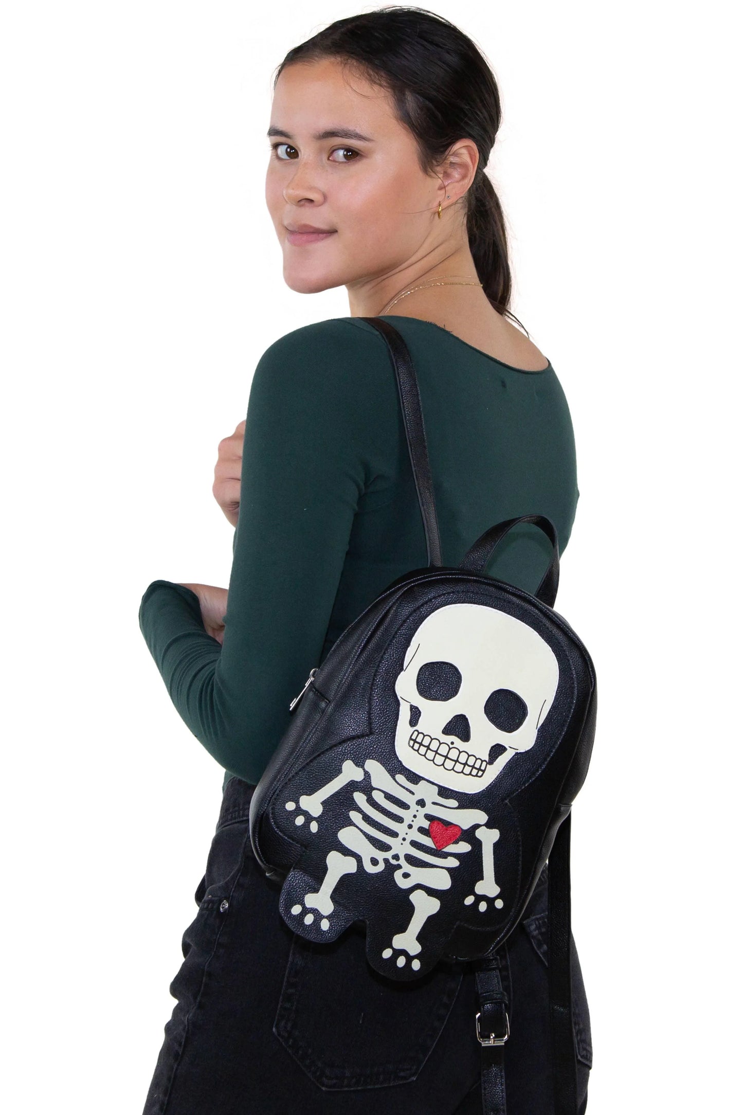Glow in the Dark Skeleton Backpack - McCabe's Costumes
