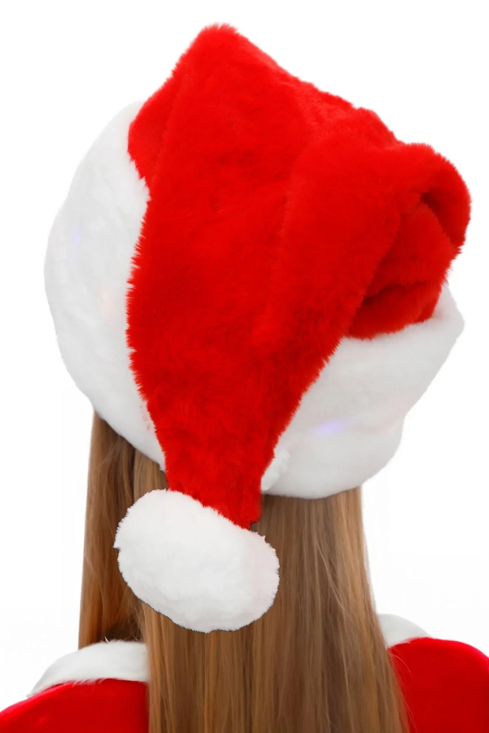 Classic LED Light-Up Thick Christmas Santa Hat - McCabe's Costumes