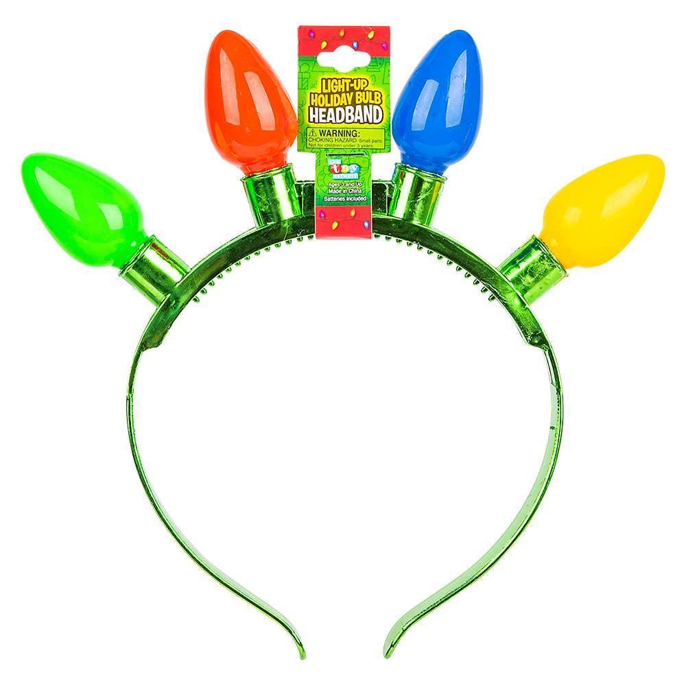 8"Light-up Christmas bulb headband - McCabe's Costumes
