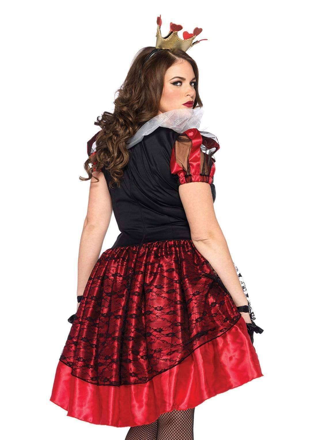 Plus Royal Red Queen Costume: Black/Red / 1X/2X - McCabe's Costumes