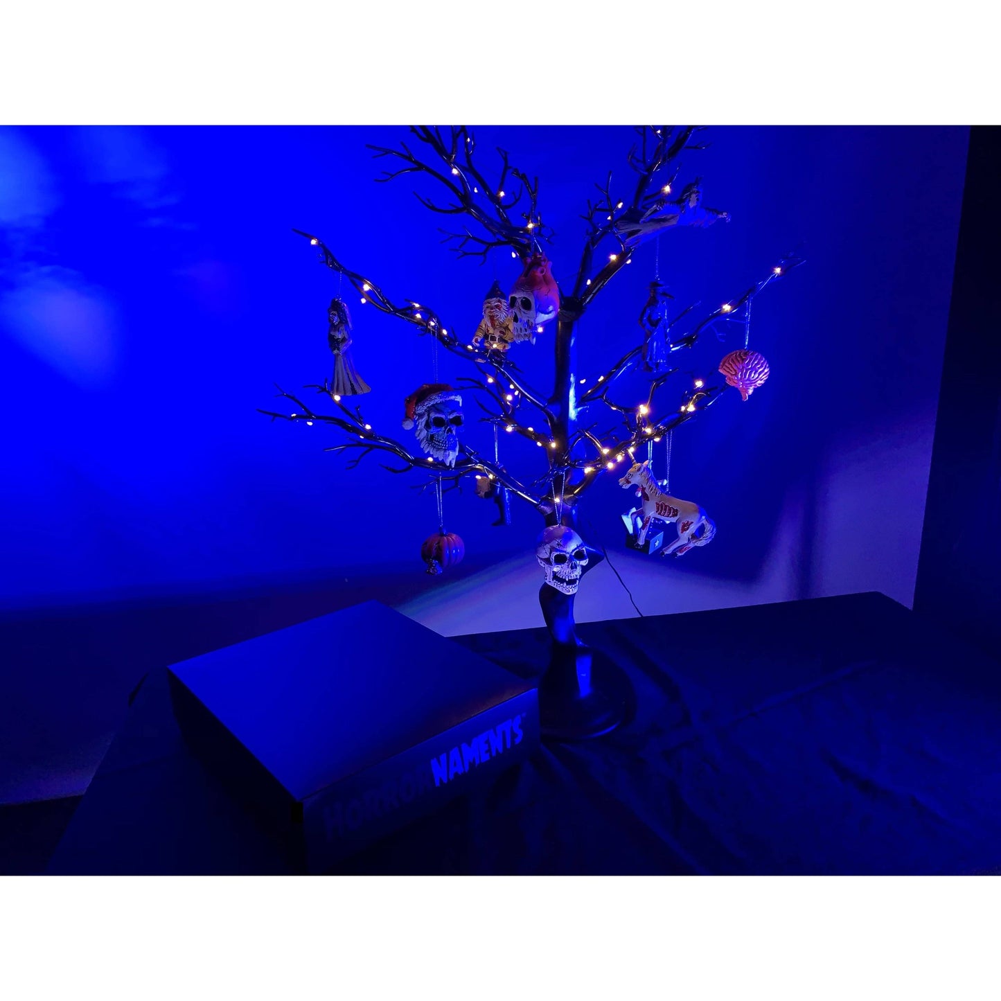 Horrornaments Tree - Purple Lights