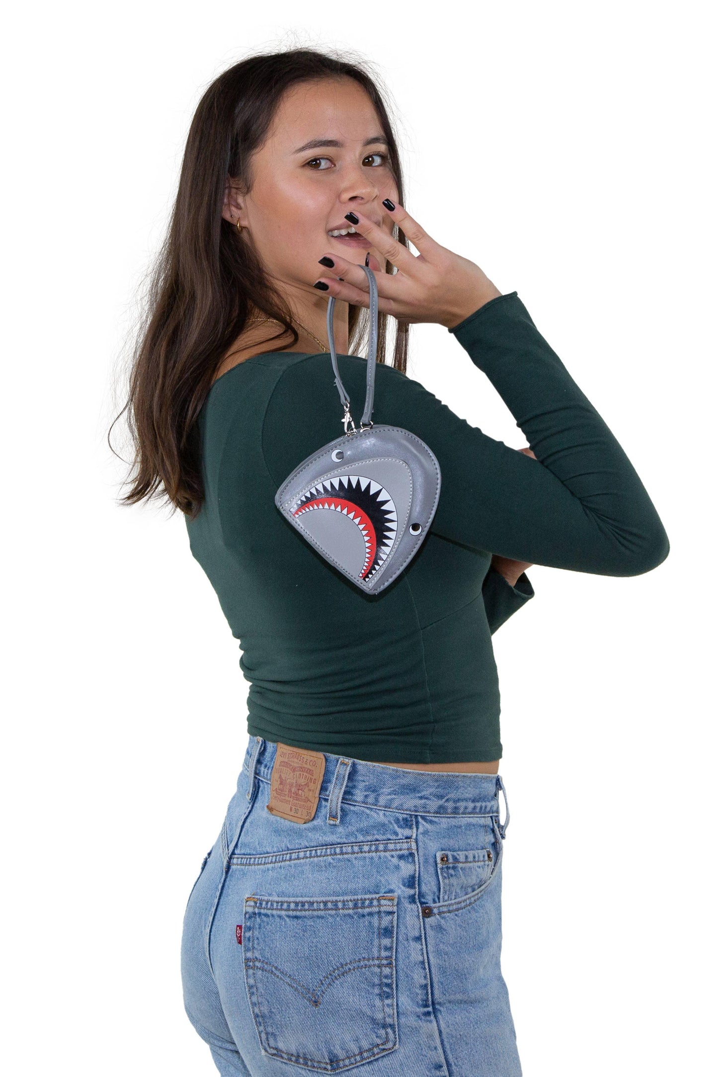 Scary Shark Wristlet