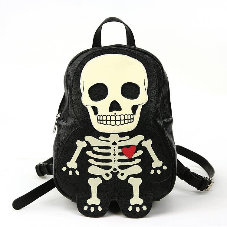 Glow in the Dark Skeleton Backpack - McCabe's Costumes