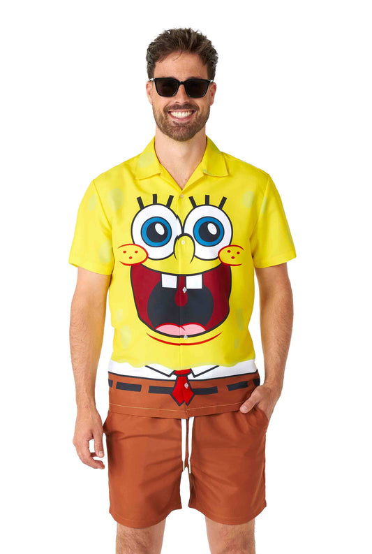 Adult SpongeBob™ Shirt & Shirt Set (Costume)