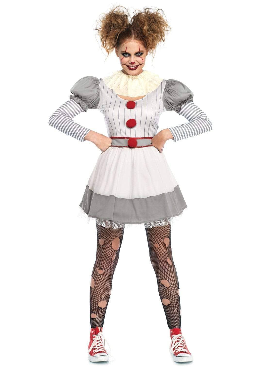 Creepy Clown Costume: Multicolor - McCabe's Costumes