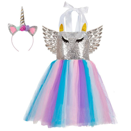 Child Unicorn Costume Dress