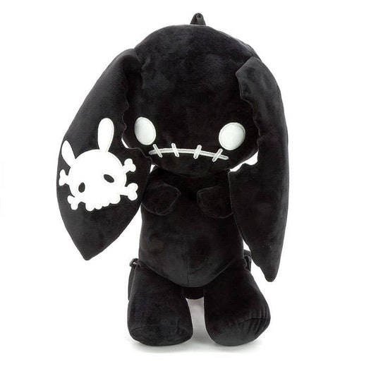 Black Naughty Bunny Stuffed Backpack
