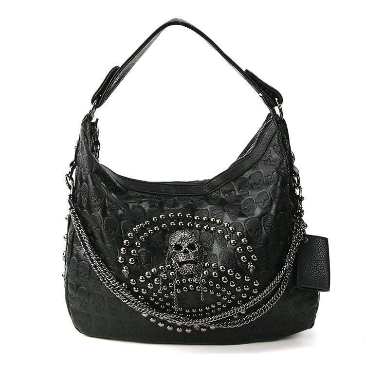 Studded Skull Hobo Bag - McCabe's Costumes