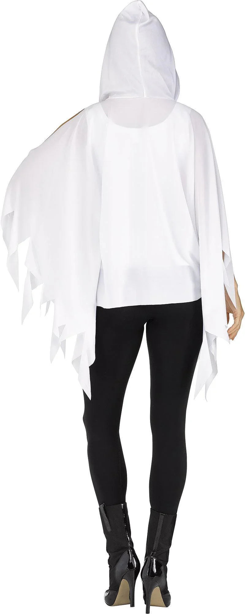 Adult Ghost Glitter Poncho - McCabe's Costumes