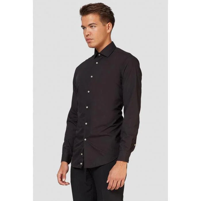 SHIRT LS BLACK KNIGHT - McCabe's Costumes
