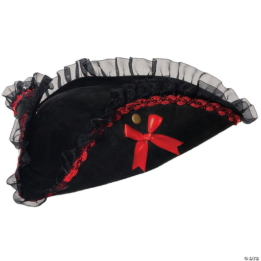 Adult Tricorne Lace Pirate Hat - McCabe's Costumes